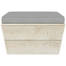 vidaXL impregnált lucfenyő kerti raklapzsámoly párnával