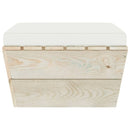 vidaXL impregnált lucfenyő kerti raklapzsámoly párnával