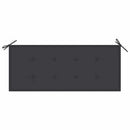 vidaXL tömör akácfa kerti pad párnával 120 cm