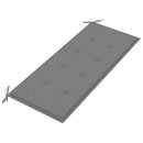 vidaXL tömör akácfa kerti pad párnával 120 cm