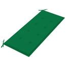 vidaXL tömör akácfa kerti pad párnával 120 cm