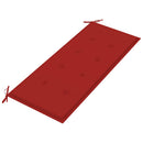 vidaXL tömör akácfa kerti pad párnával 120 cm