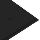 vidaXL tömör akácfa kerti pad párnával 120 cm