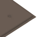 vidaXL tömör akácfa kerti pad párnával 120 cm