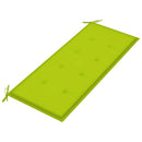 vidaXL tömör akácfa kerti pad párnával 120 cm