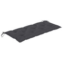 vidaXL tömör akácfa kerti pad párnával 120 cm