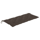 vidaXL tömör akácfa kerti pad párnával 120 cm