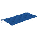 vidaXL tömör akácfa kerti pad párnával 120 cm
