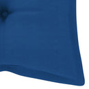 vidaXL tömör akácfa kerti pad párnával 120 cm