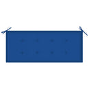 vidaXL összecsukható bambusz kerti pad párnával 118 cm