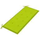 vidaXL összecsukható bambusz kerti pad párnával 118 cm