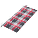 vidaXL összecsukható bambusz kerti pad párnával 118 cm