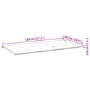 vidaXL bambusz kerti pad párnával 120 cm