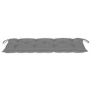 vidaXL bambusz kerti pad párnával 120 cm