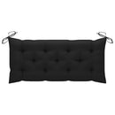 vidaXL bambusz kerti pad párnával 120 cm