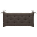 vidaXL bambusz kerti pad párnával 120 cm
