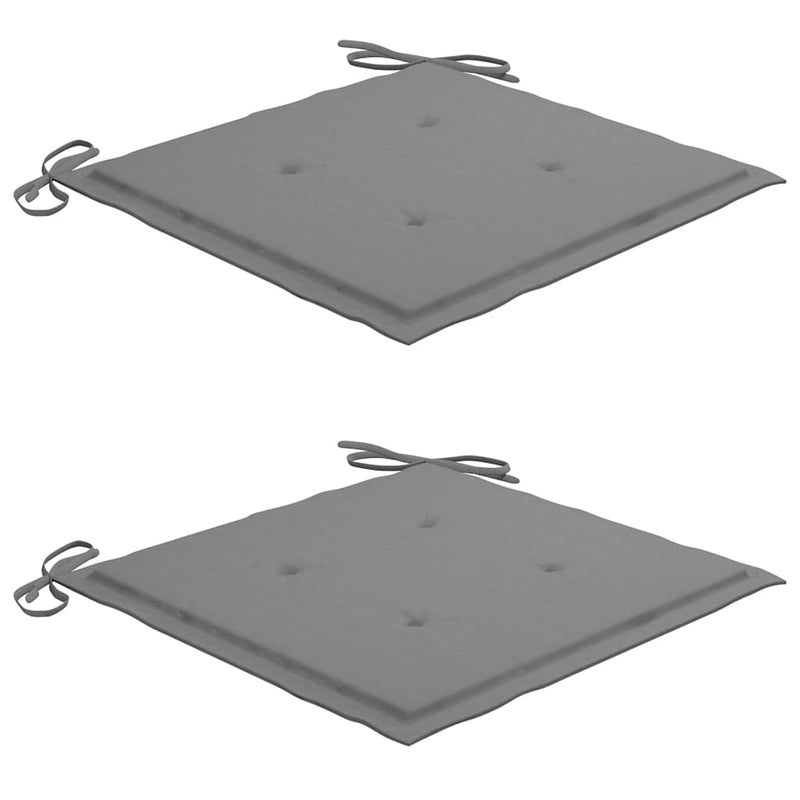 vidaXL 2 db összecsukható bambusz kerti szék párnával