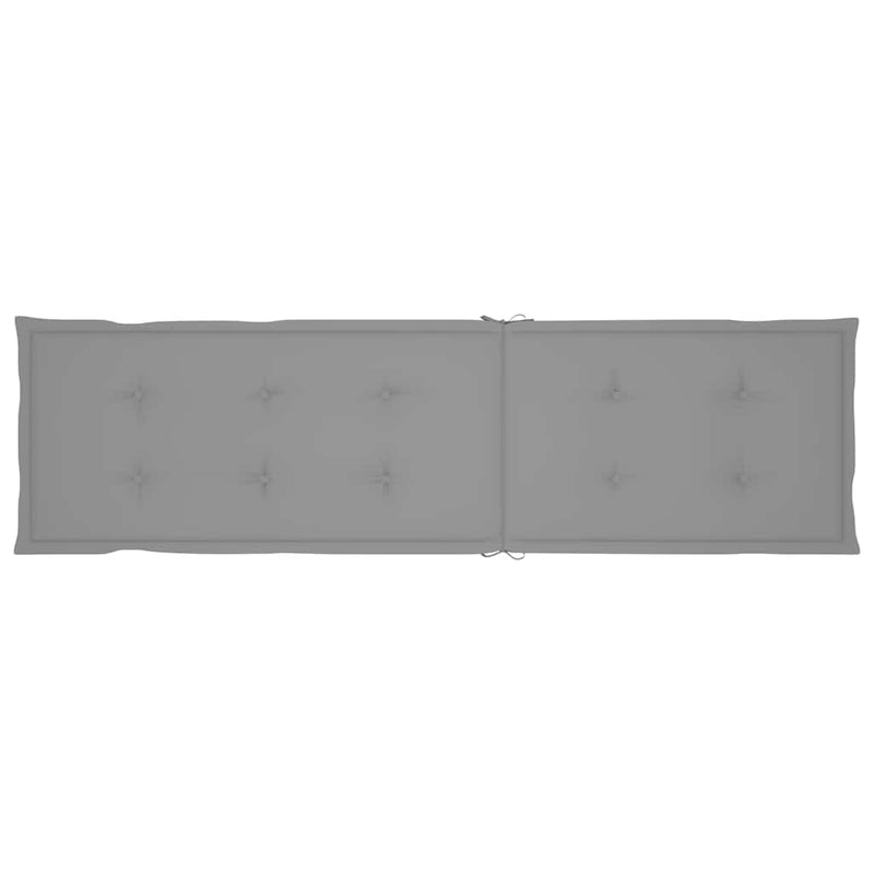 vidaXL tömör akácfa kültéri napozószék lábtartóval és párnával