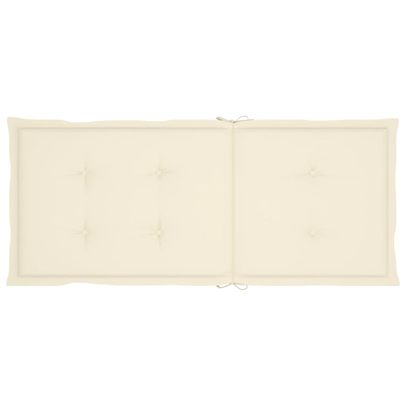 vidaXL 3 db összecsukható tömör akácfa kerti szék párnával