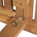 vidaXL összecsukható tömör akácfa napozóágy párnával