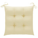 vidaXL 2 db tömör akácfa kültéri étkezőszék párnával