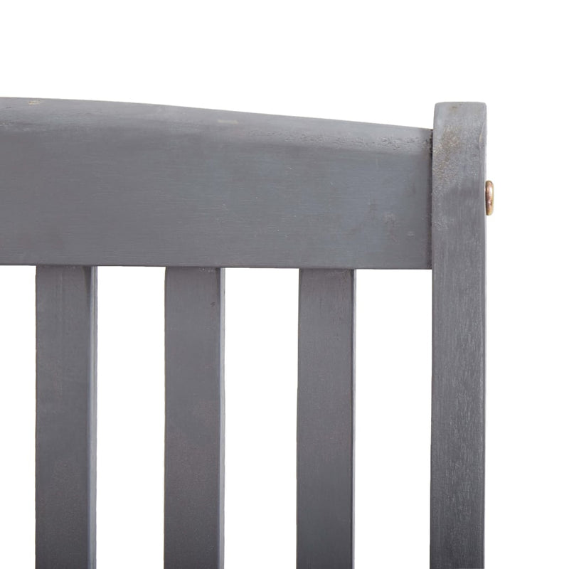 vidaXL 4 db összecsukható tömör akácfa kültéri szék párnával