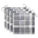 vidaXL 4 db összecsukható tömör akácfa kültéri szék párnával