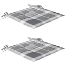 vidaXL 2 db összecsukható tömör akácfa kültéri szék párnával