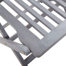 vidaXL 4 db összecsukható tömör akácfa kültéri szék párnával