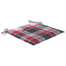 vidaXL 4 db összecsukható tömör akácfa kültéri szék párnával