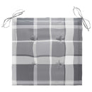 vidaXL 4 db összecsukható tömör akácfa kerti szék párnákkal