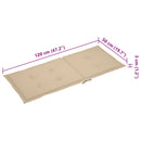 vidaXL 2 db dönthető tömör akácfa kerti szék párnákkal