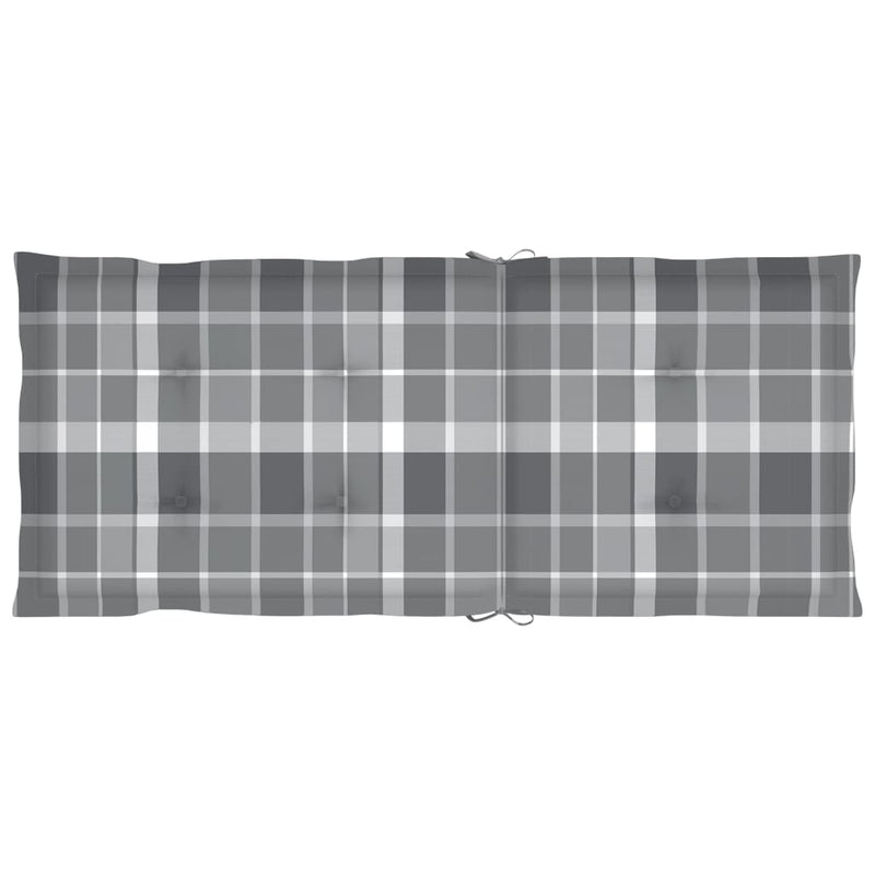 vidaXL 2 db dönthető tömör akácfa kerti szék párnákkal