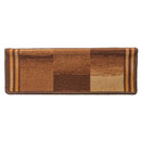 vidaXL 15 db barna öntapadó lépcsőszőnyeg 65x21x4 cm