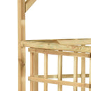 vidaXL impregnált fenyőfa kerti pergola 2 szemeteskukához
