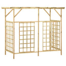 vidaXL impregnált fenyőfa kerti pergola 3 szemeteskukához
