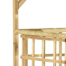 vidaXL impregnált fenyőfa kerti pergola 3 szemeteskukához