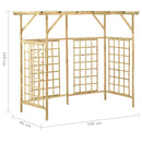 vidaXL impregnált fenyőfa kerti pergola 3 szemeteskukához