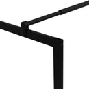 vidaXL fekete zuhanyfal edzett üveggel 80 x 195 cm
