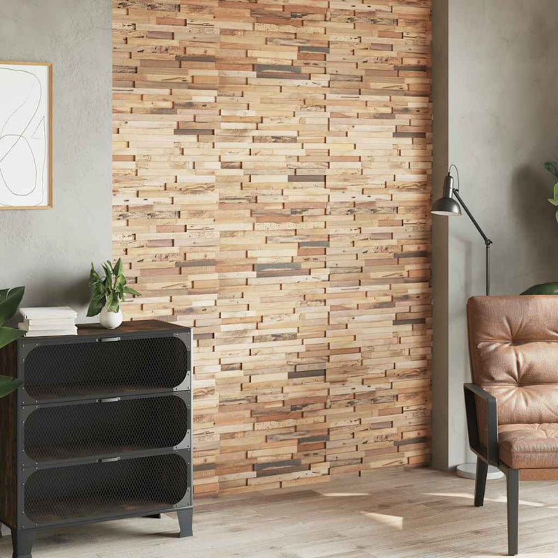 vidaXL 10 db újrahasznosított tíkfa falburkoló panel 1,03 m²