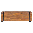 vidaXL tömör tíkfa dohányzóasztal 110 x 45 x 38 cm