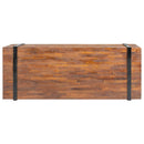 vidaXL tömör tíkfa dohányzóasztal 110 x 45 x 38 cm