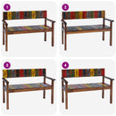 vidaXL 4 db tömör újrahasznosított fa étkezőszék