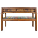 vidaXL tömör újrahasznosított fapad 115 cm