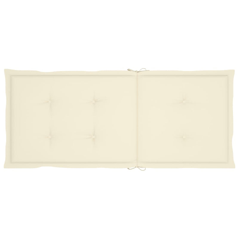 vidaXL 4 db dönthető tömör akácfa kerti szék párnával