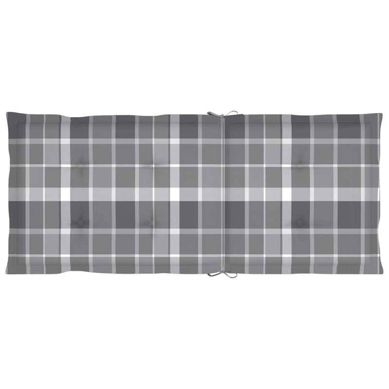 vidaXL 4 db dönthető tömör akácfa kerti szék párnával