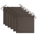 vidaXL 6 db összecsukható tömör akácfa kültéri szék párnákkal