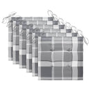 vidaXL 6 db összecsukható tömör akácfa kültéri szék párnákkal