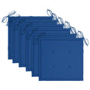 vidaXL 6 db összecsukható tömör akácfa kerti szék párnával