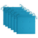 vidaXL 6 db összecsukható tömör akácfa kerti szék párnával